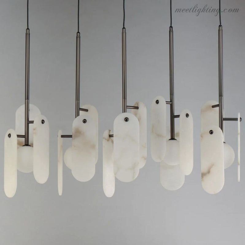 Alabaster Studio M Megalith 5-Light Pendant-Meet Lighting