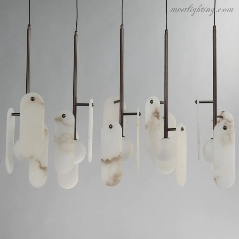 Alabaster Studio M Megalith 5-Light Pendant-Meet Lighting