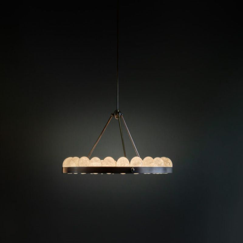 Alabaster Suter Chandelier-MEET LIGHTING