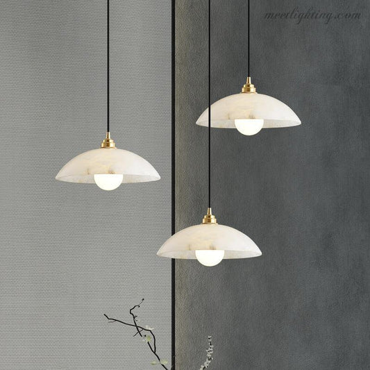 Alabaster Umbrella Pendant-Meet Lighting