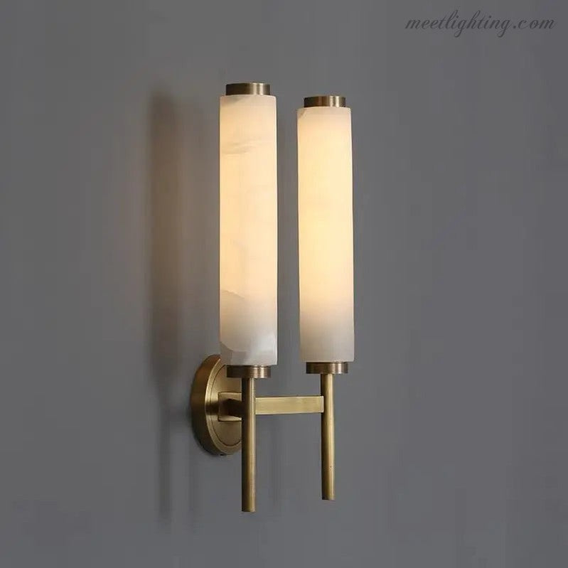 Alabaster Wall Lamps For Living Room-Meet Lighting