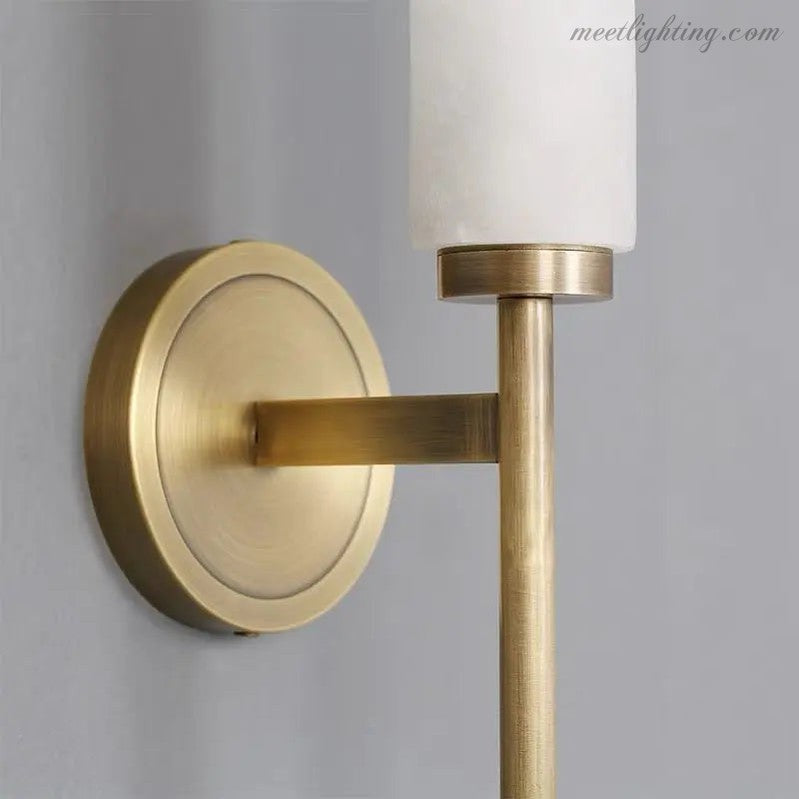 Alabaster Wall Lamps For Living Room-Meet Lighting