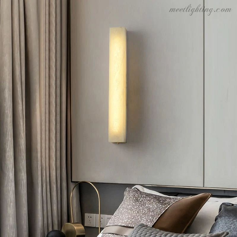 Alabaster Wall Sconce-Meet Lighting