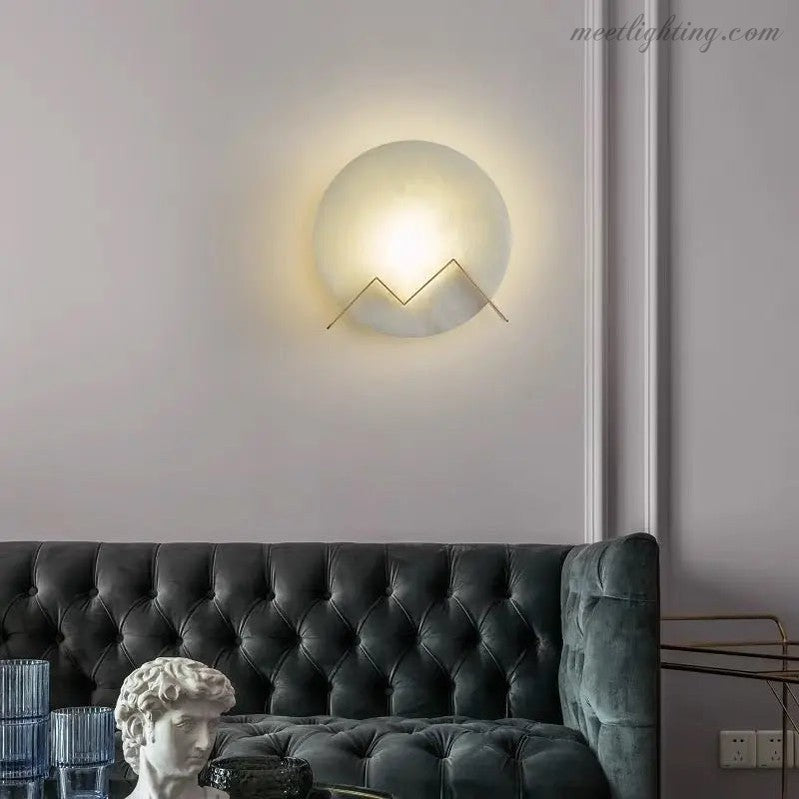 Alabaster Wall Sconces For Living Room-Meet Lighting