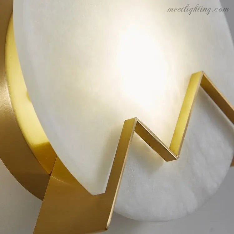 Alabaster Wall Sconces For Living Room-Meet Lighting