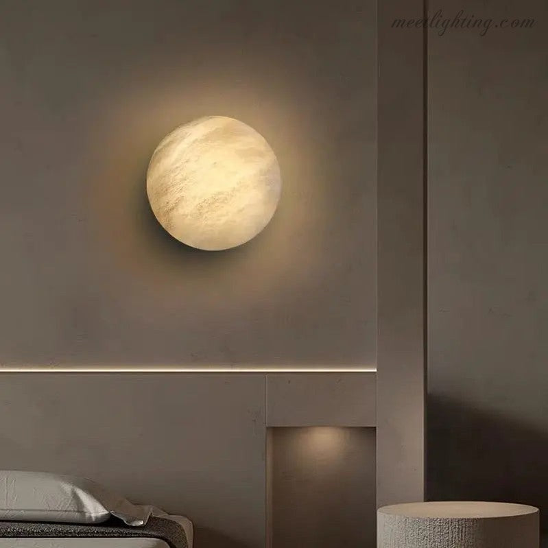 Alabaster Wall Sconces Lighting For Bedroom-Meet Lighting