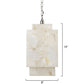 Alabaster Cube Pendant Light