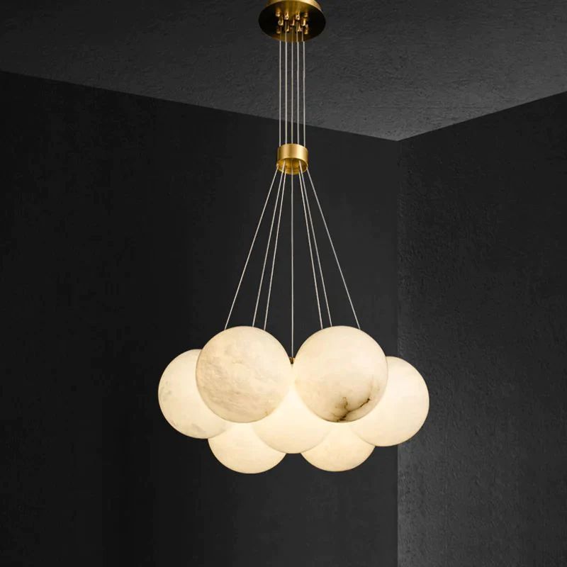 Alabaster Global Ceiling Pendant