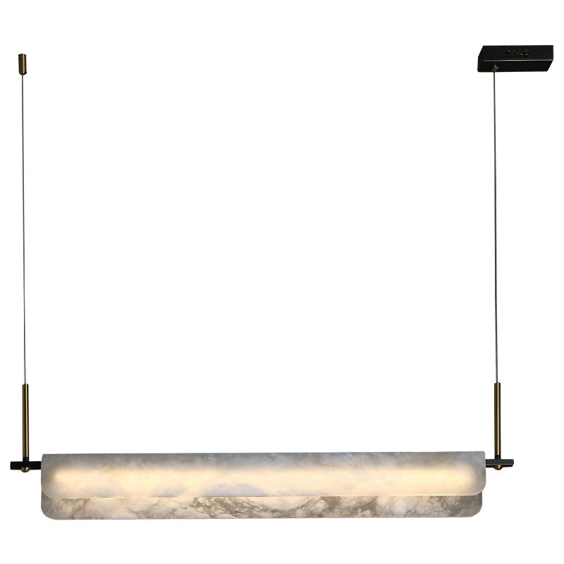 Theseus Alabaster Anne Linear Art Chandelier