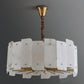 Alabaster Lorry Round Chandelier 20" 31"