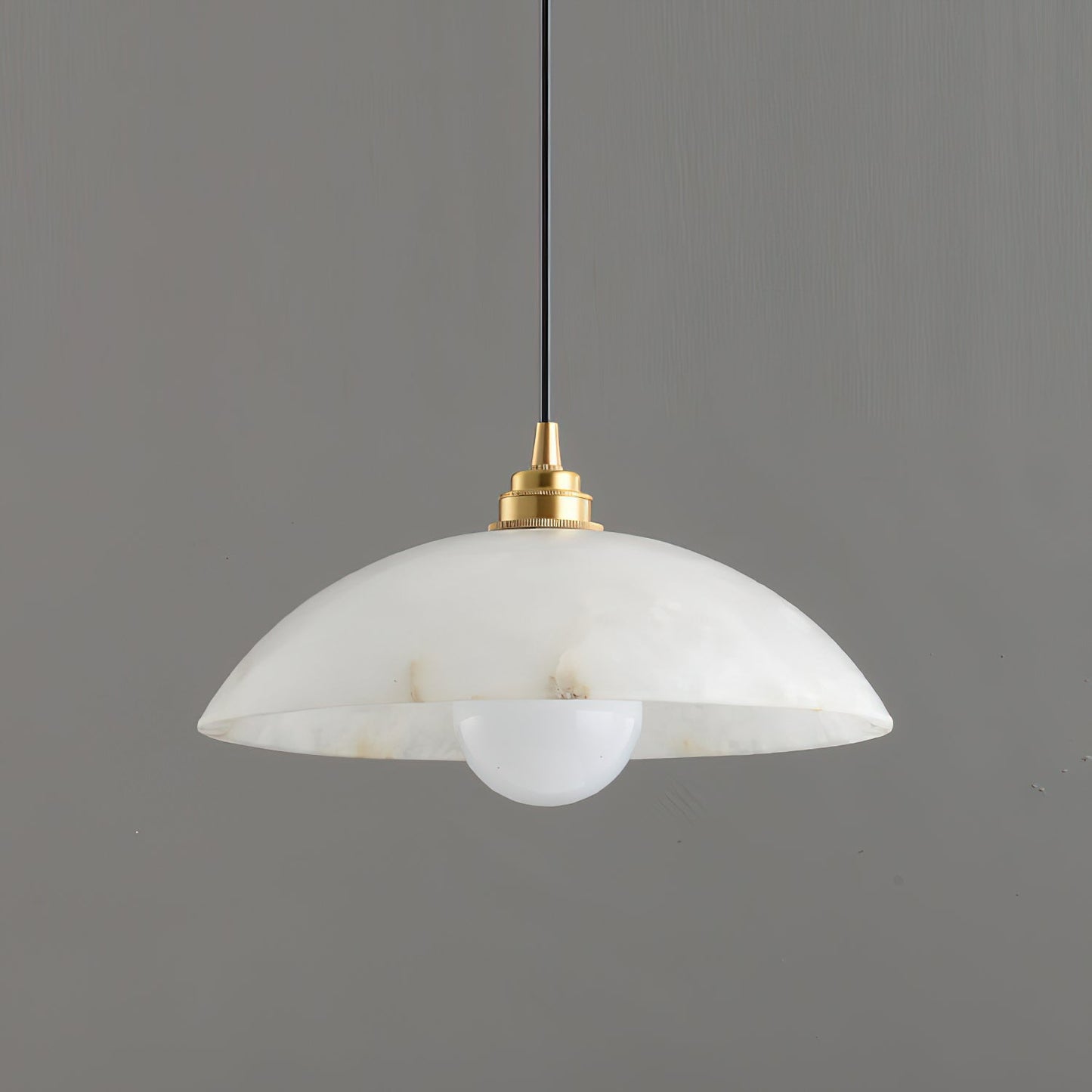 Alabaster Dome Pendant Light