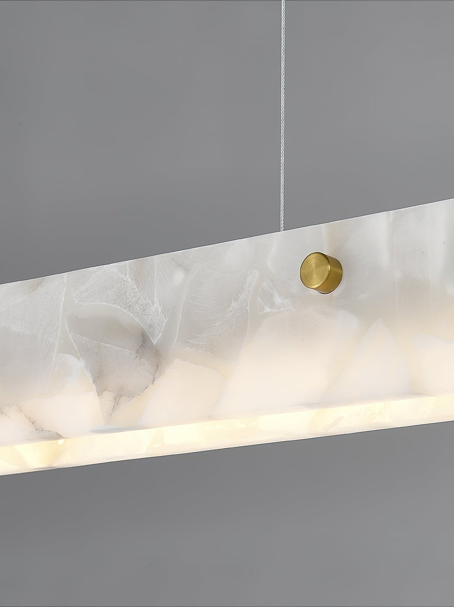 Alabaster LED Modern Linear Pendant Light