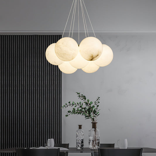 Alabaster Lunar Chandelier