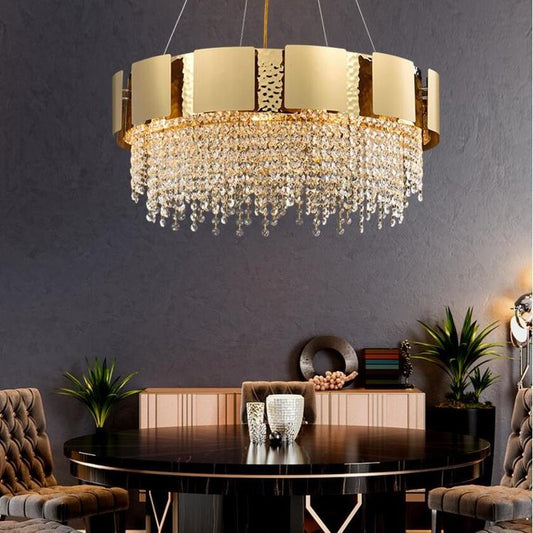 Alaire Crystal Chandelier-Meet Lighting