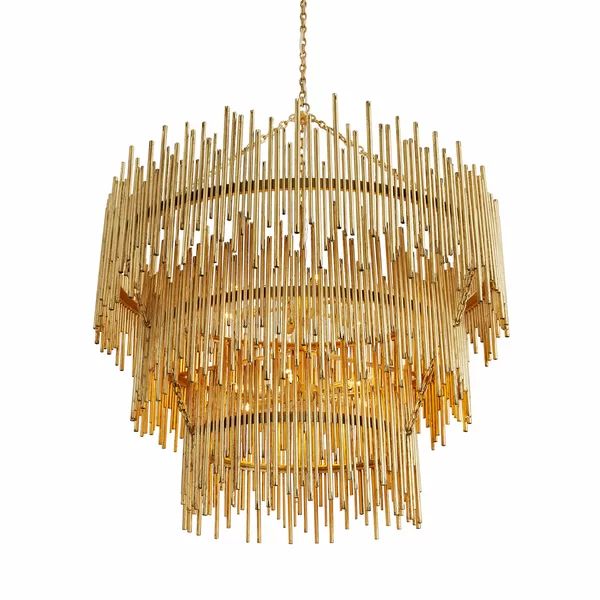 Althely 12 Lights 3- Tier Chandelier-Meet Lighting