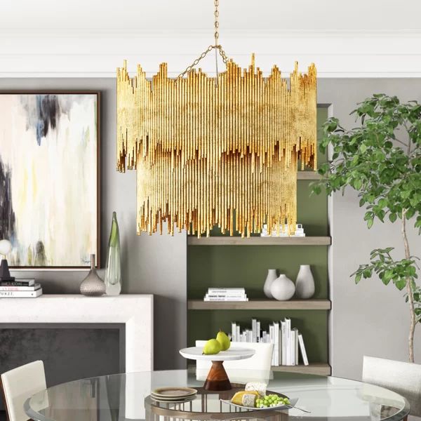 Althely 8 Lights 2-Tier Chandelier-Meet Lighting