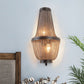 Aluminum Chain Wall Sconce In Living Room-Meet Lighting