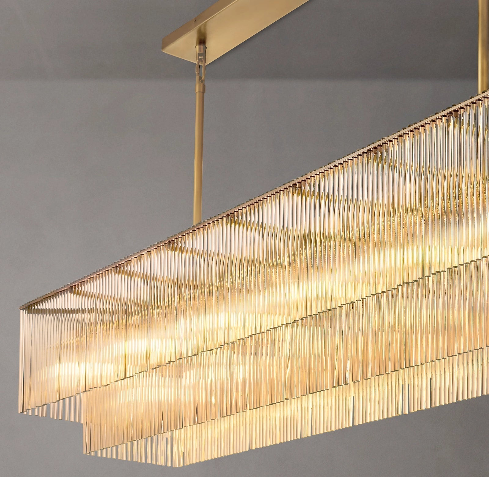 Amadeo Rectangular Chandelier 72''D-Meet Lighting