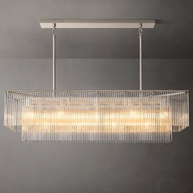 Amadeo Rectangular Chandelier 72''D-Meet Lighting
