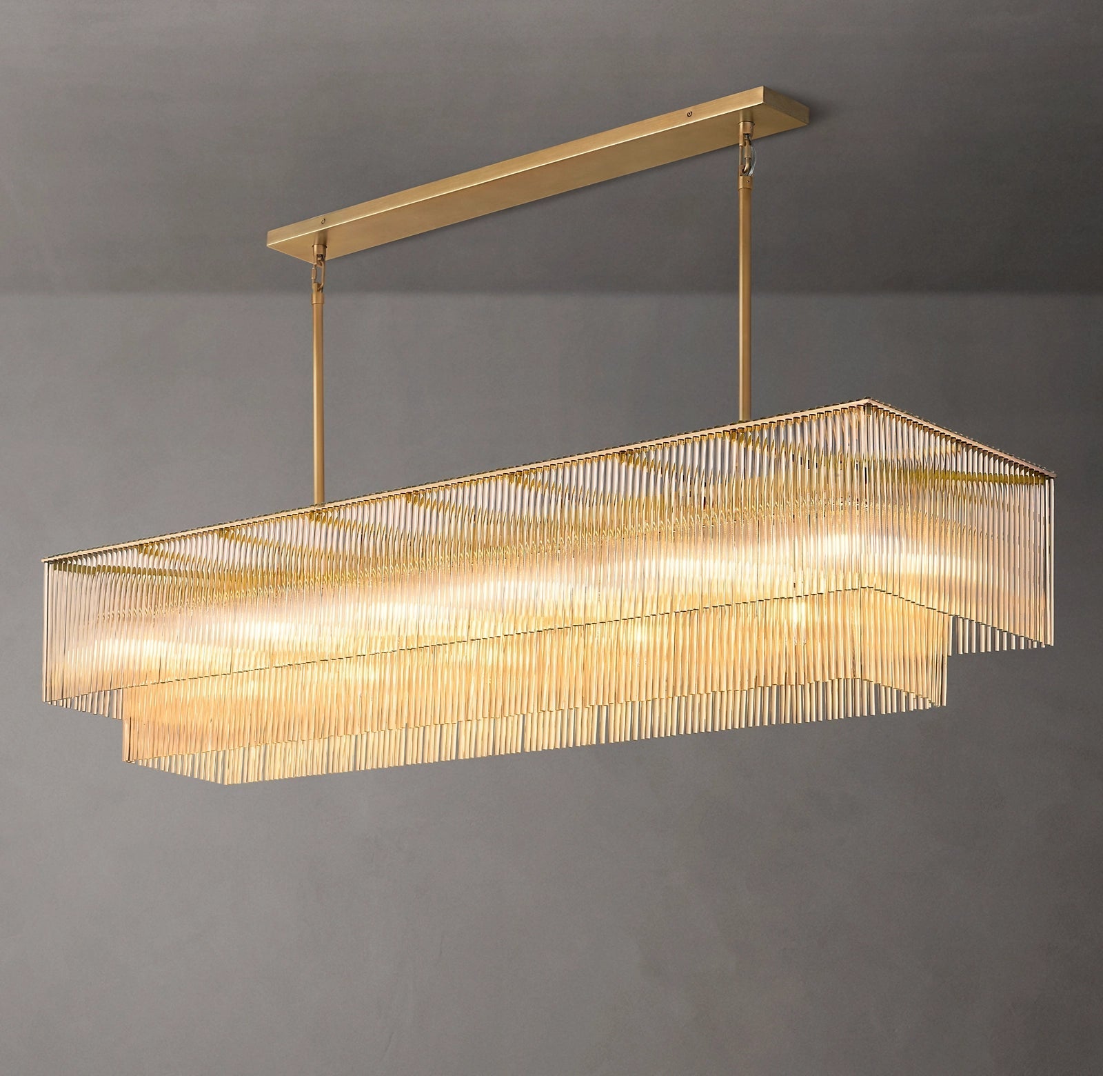Amadeo Rectangular Chandelier 72''D-Momo Lighting