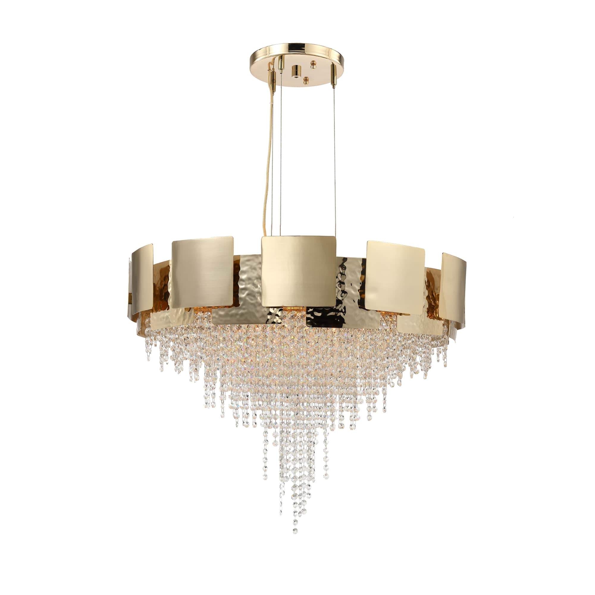 Amadeo Round Crystal Bead Chandelier-MEET LIGHTING