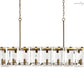 Amaya Rectangular Chandelier-Meet Lighting