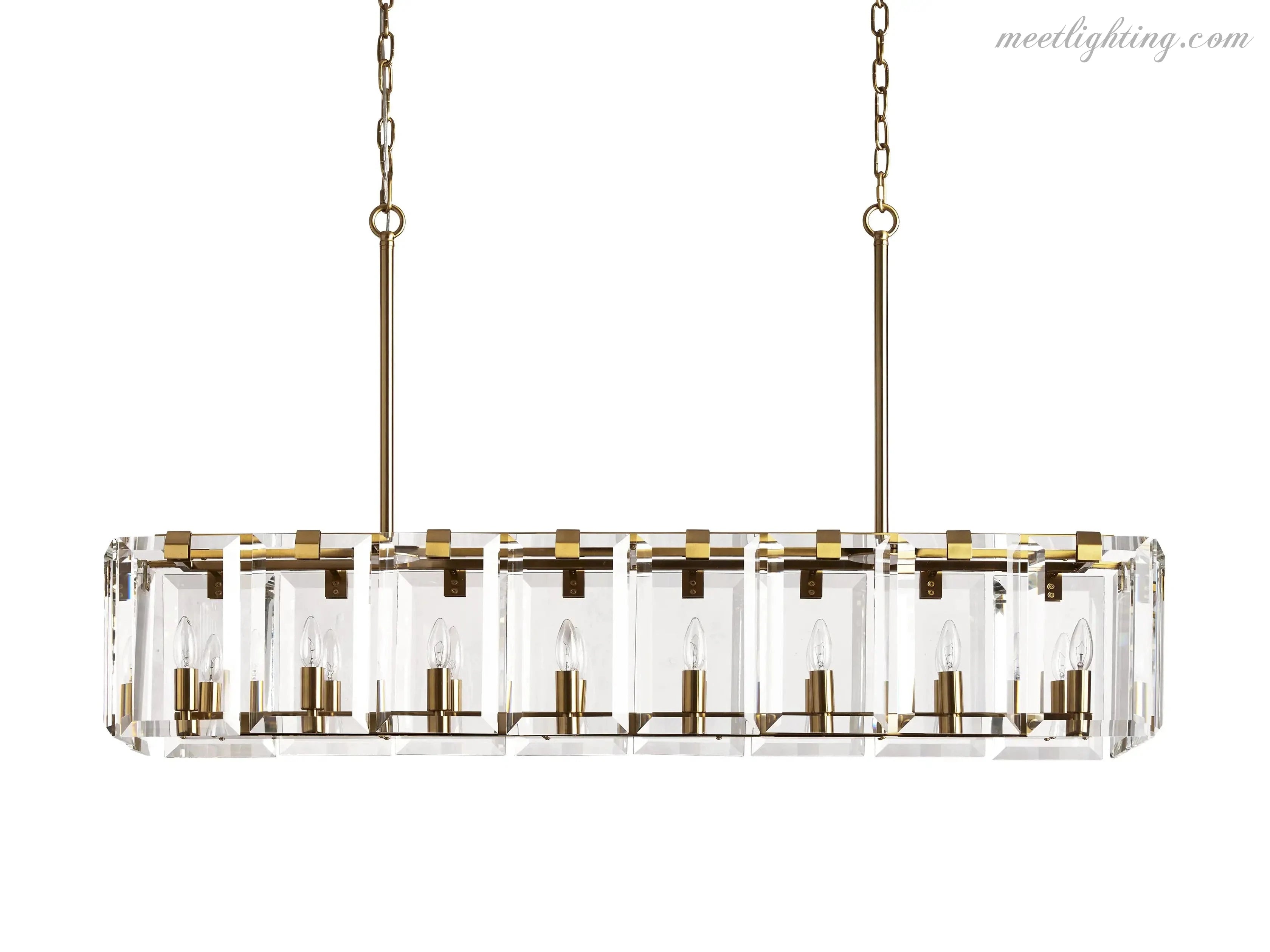 Amaya Rectangular Chandelier-MEET LIGHTING