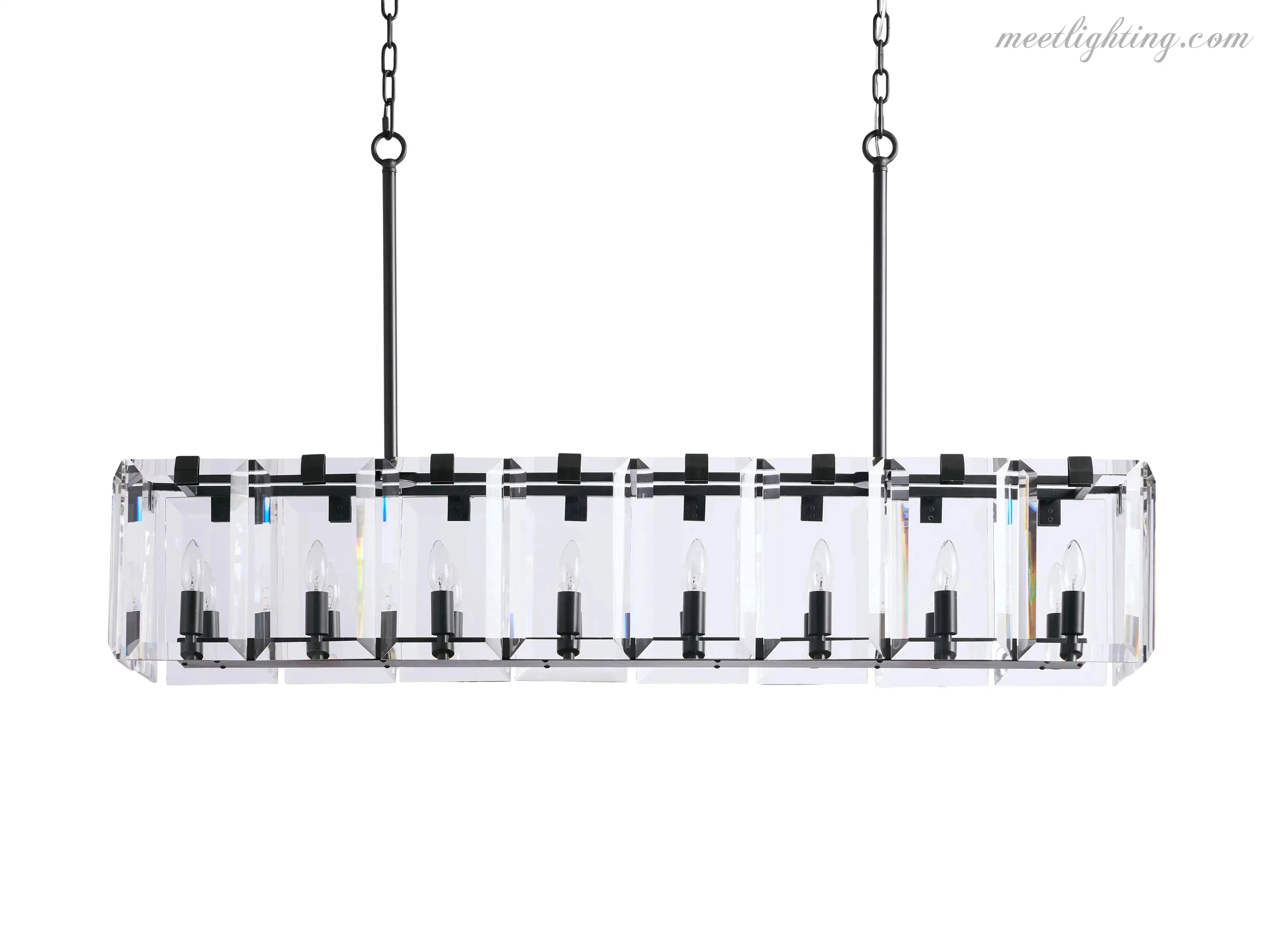 Amaya Rectangular Chandelier-MEET LIGHTING