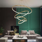 Amina Gold Multi Rings Chandelier for Lobby Villa-Meet Lighting