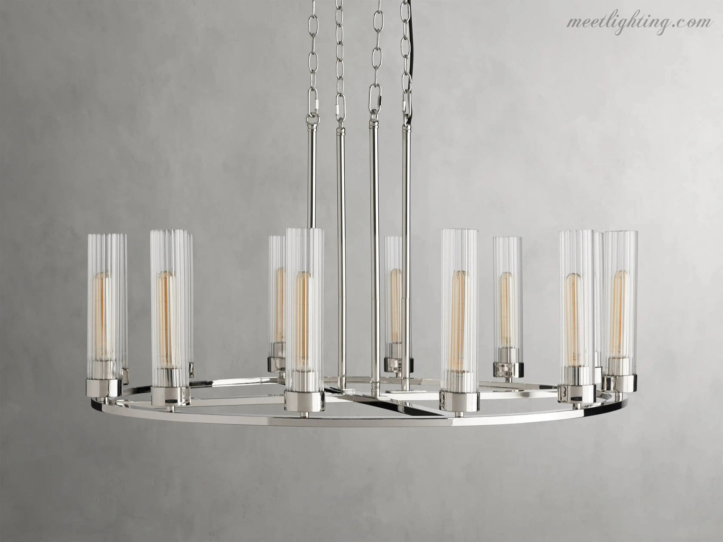 Andreas Round Chandelier-Meet Lighting