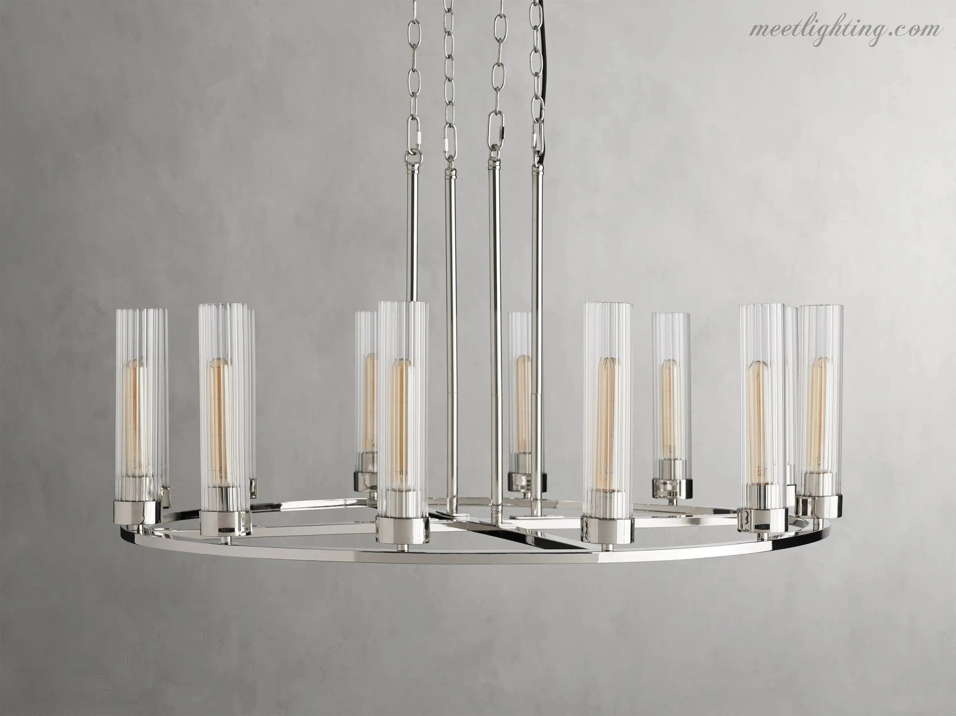 Andreas Round Chandelier-Meet Lighting