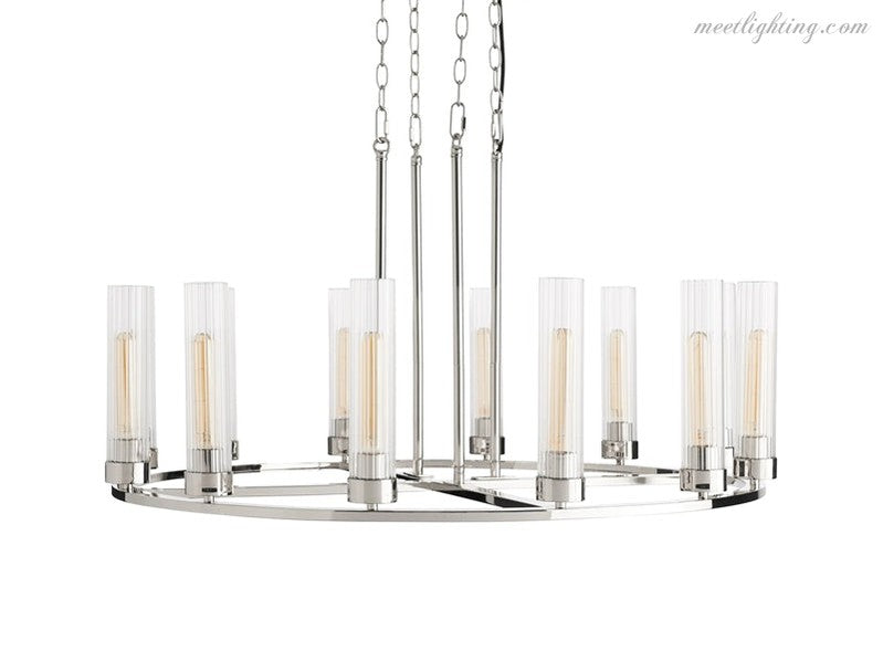 Andreas Round Chandelier-Meet Lighting