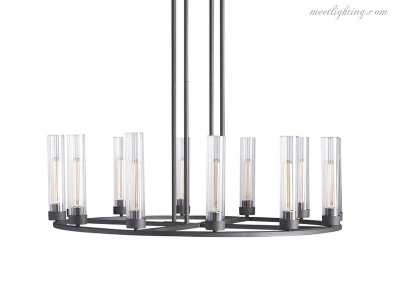 Andreas Round Chandelier-Meet Lighting