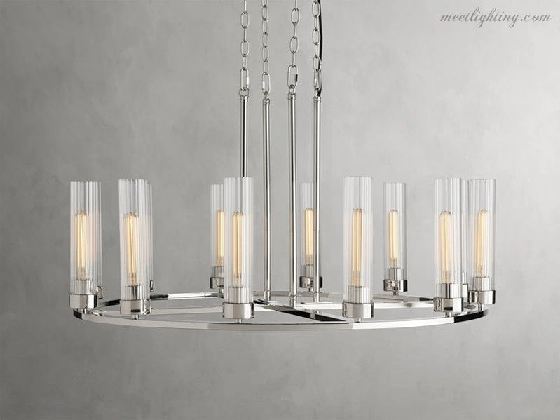 Andreas Round Chandelier-Meet Lighting