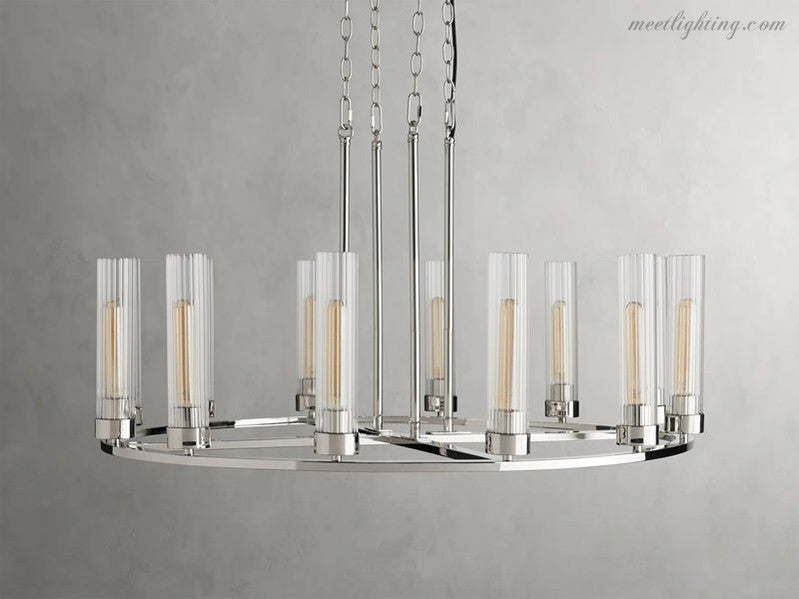 Andreas Round Chandelier-Meet Lighting