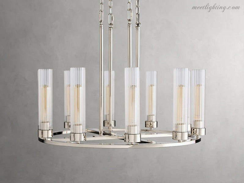 Andreas Round Chandelier-Meet Lighting