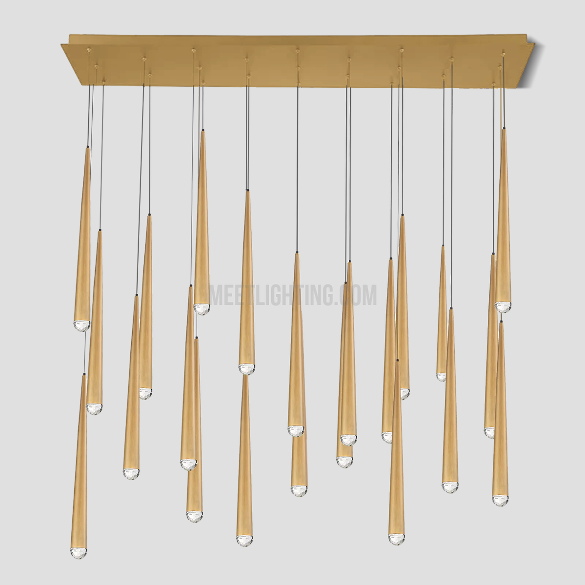 Aquitance Rectangle Tubular Pendant-Meet Lighting