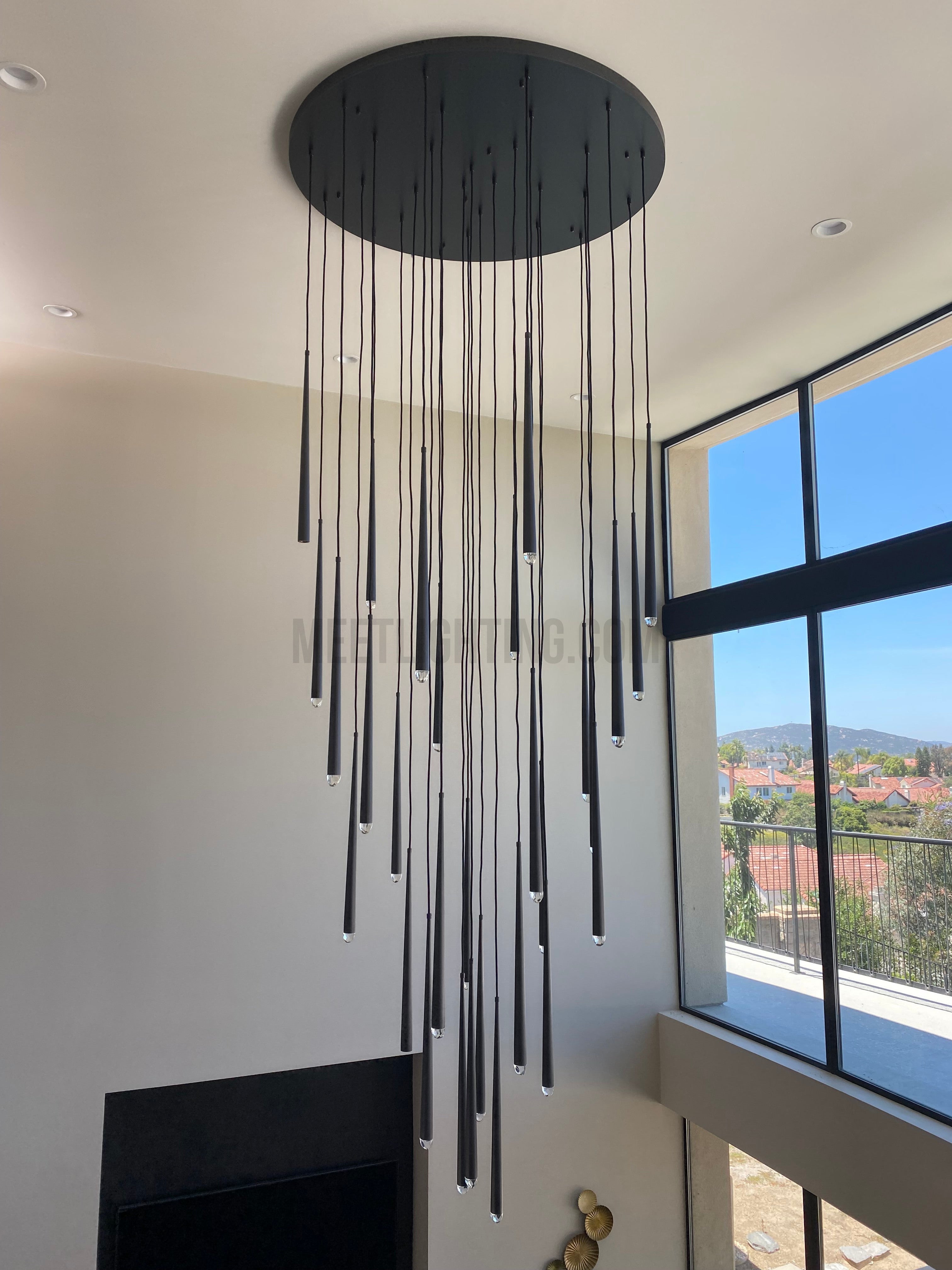 Aquitance Round Chandelier 48"-MEET LIGHTING