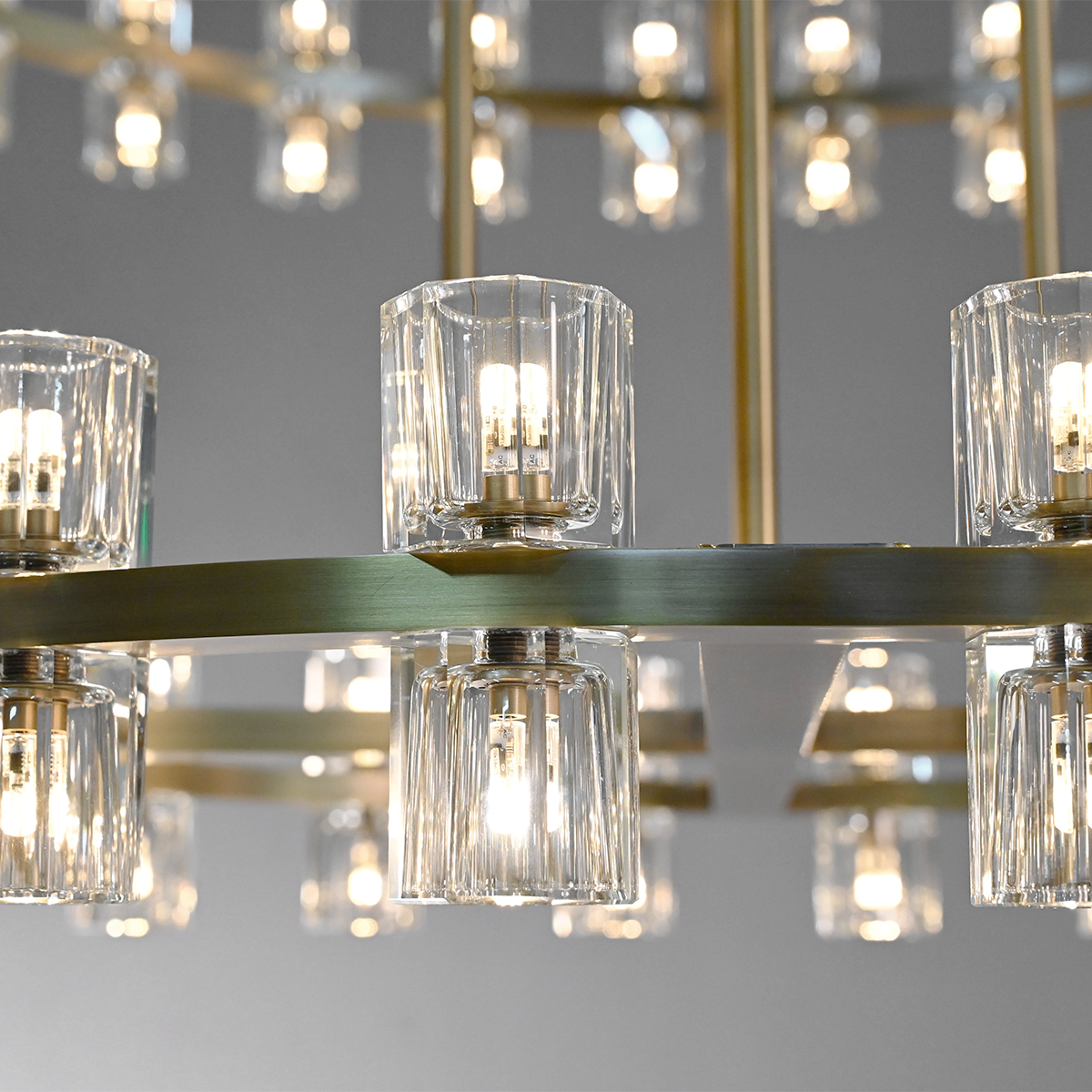 Arcachon Crystal 2-Tier Round Chandelier 54“ Customization-MEET LIGHTING