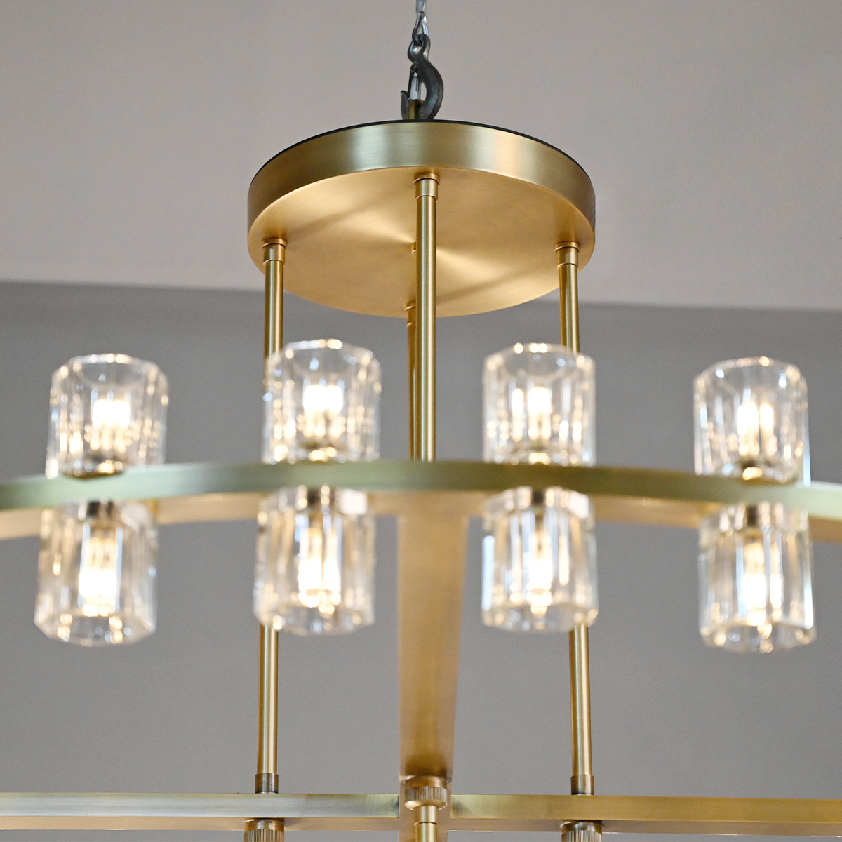 Arcachon Crystal 2-Tier Round Chandelier 60“-Meet Lighting