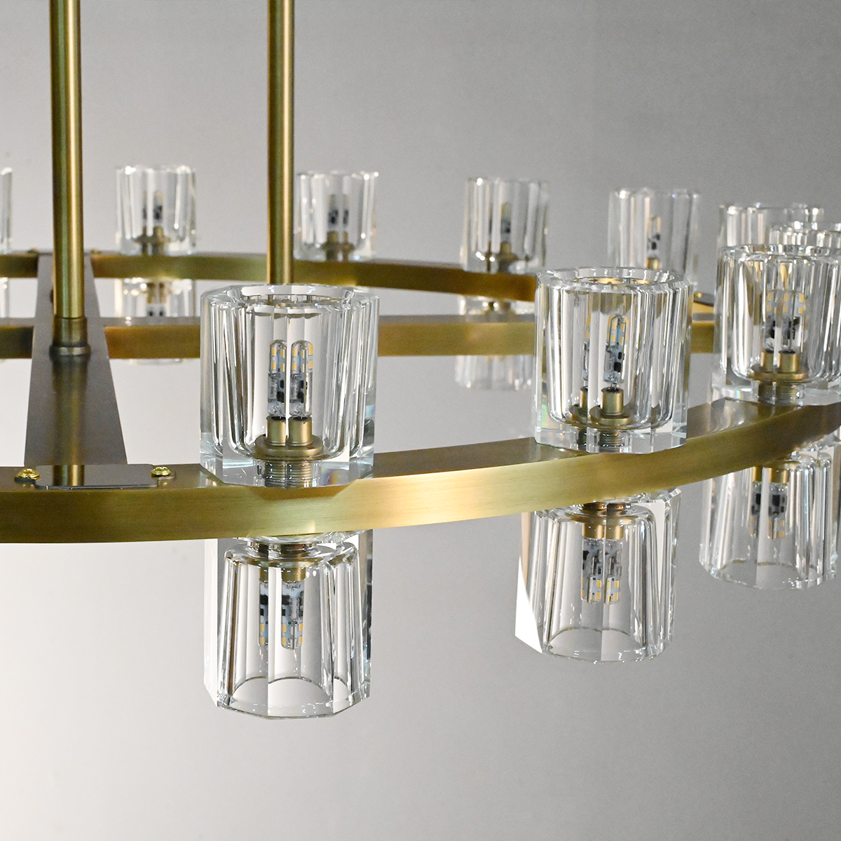 Arcachon Crystal 2-Tier Round Chandelier 60“-Meet Lighting