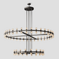 Arcachon Crystal 2-Tier Round Chandelier 60“-Meet Lighting