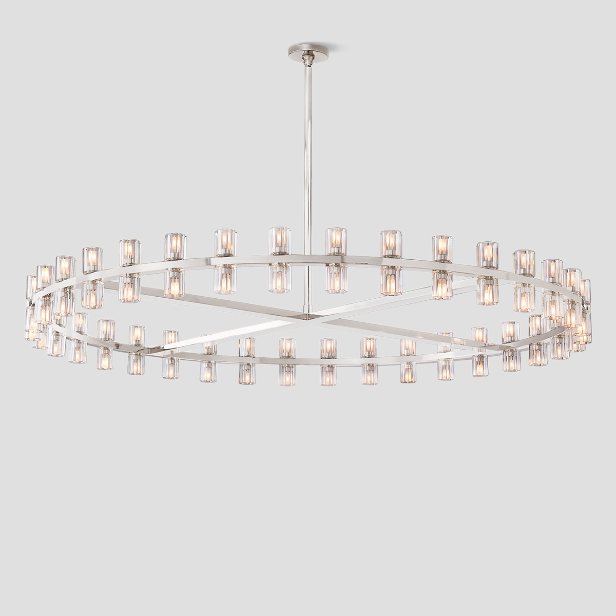 Arcachon Crystal Round Chandelier 48"-Meet Lighting