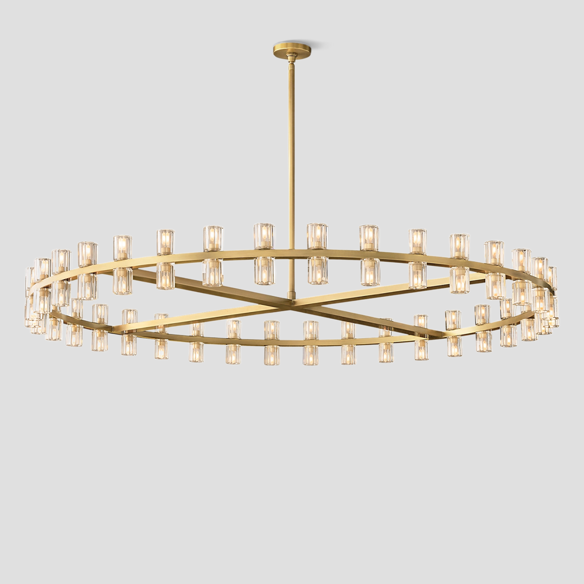 Arcachon Crystal Round Chandelier 48"-Meet Lighting