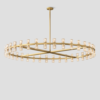 Arcachon Crystal Round Chandelier 48"-Meet Lighting