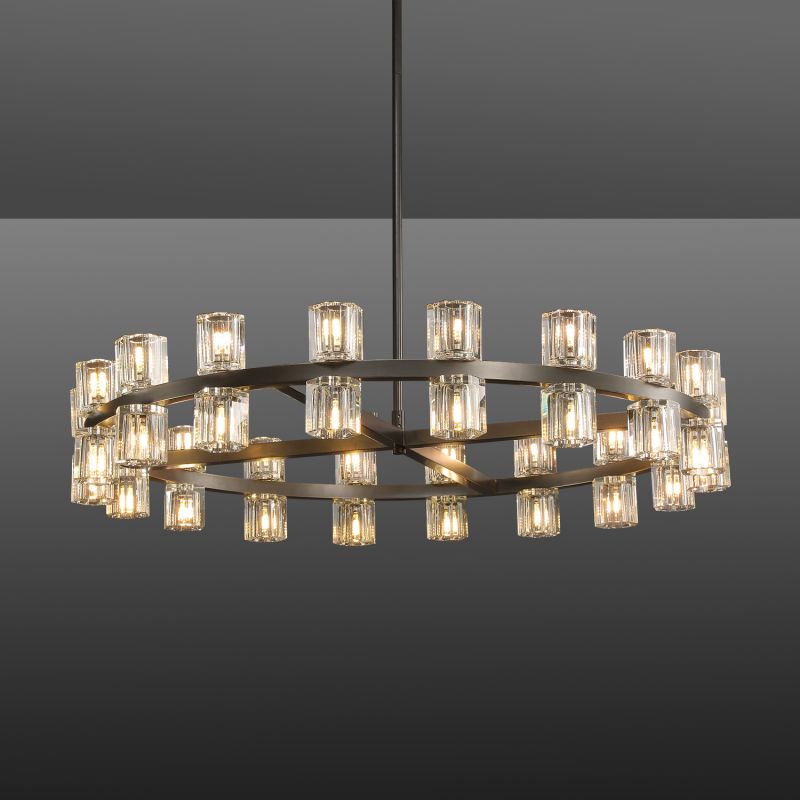 Arcachon Crystal Modern Glass Chandelier 36" 48" 60" 54" 72"