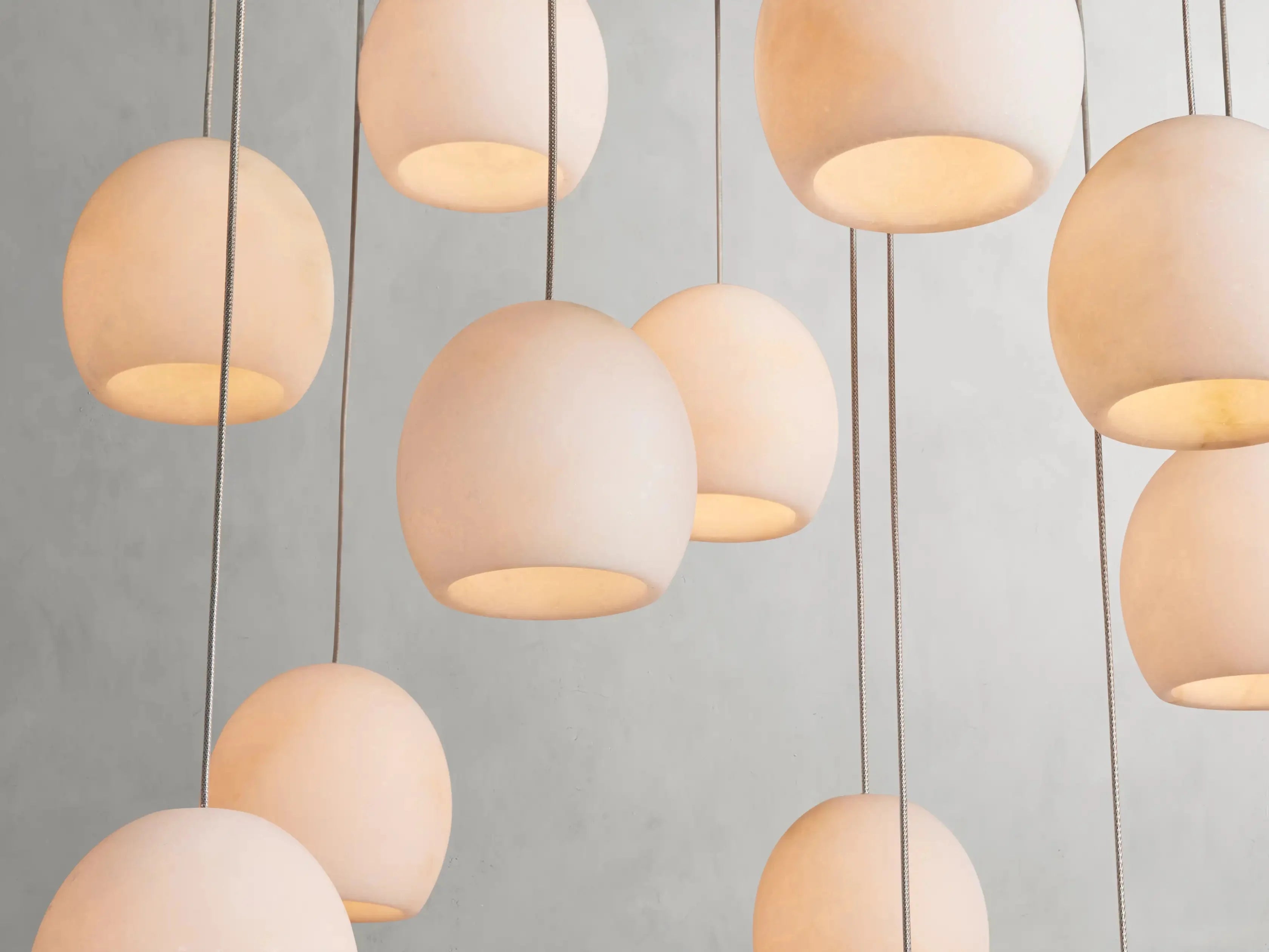 Arica Modern Rectangular Alabaster Chandelier-MEET LIGHTING