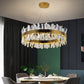 Arsen Crystal Round Chandelier-Meet Lighting