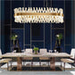 Arsenio Oval Crystal Chandelier-Meet Lighting