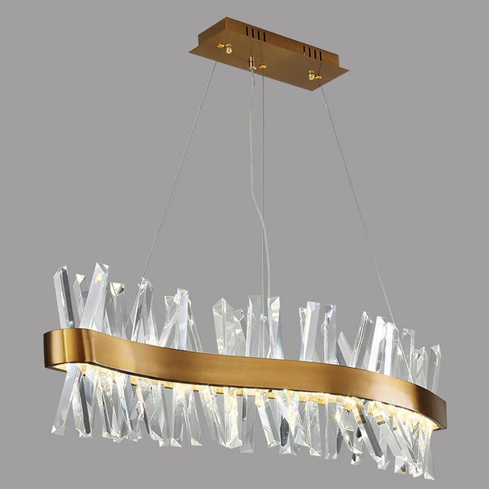 Arsenio Wave Crystal Chandelier-Meet Lighting